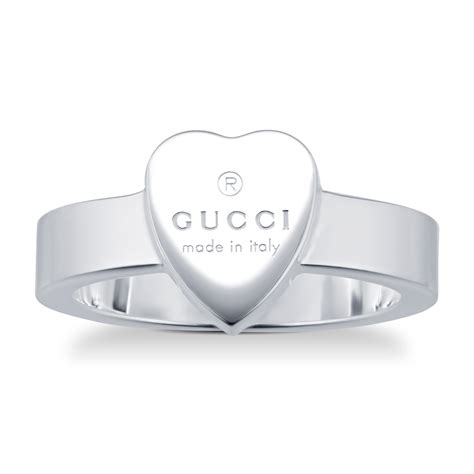 heart shaped gucci ring|gucci trademark ring.